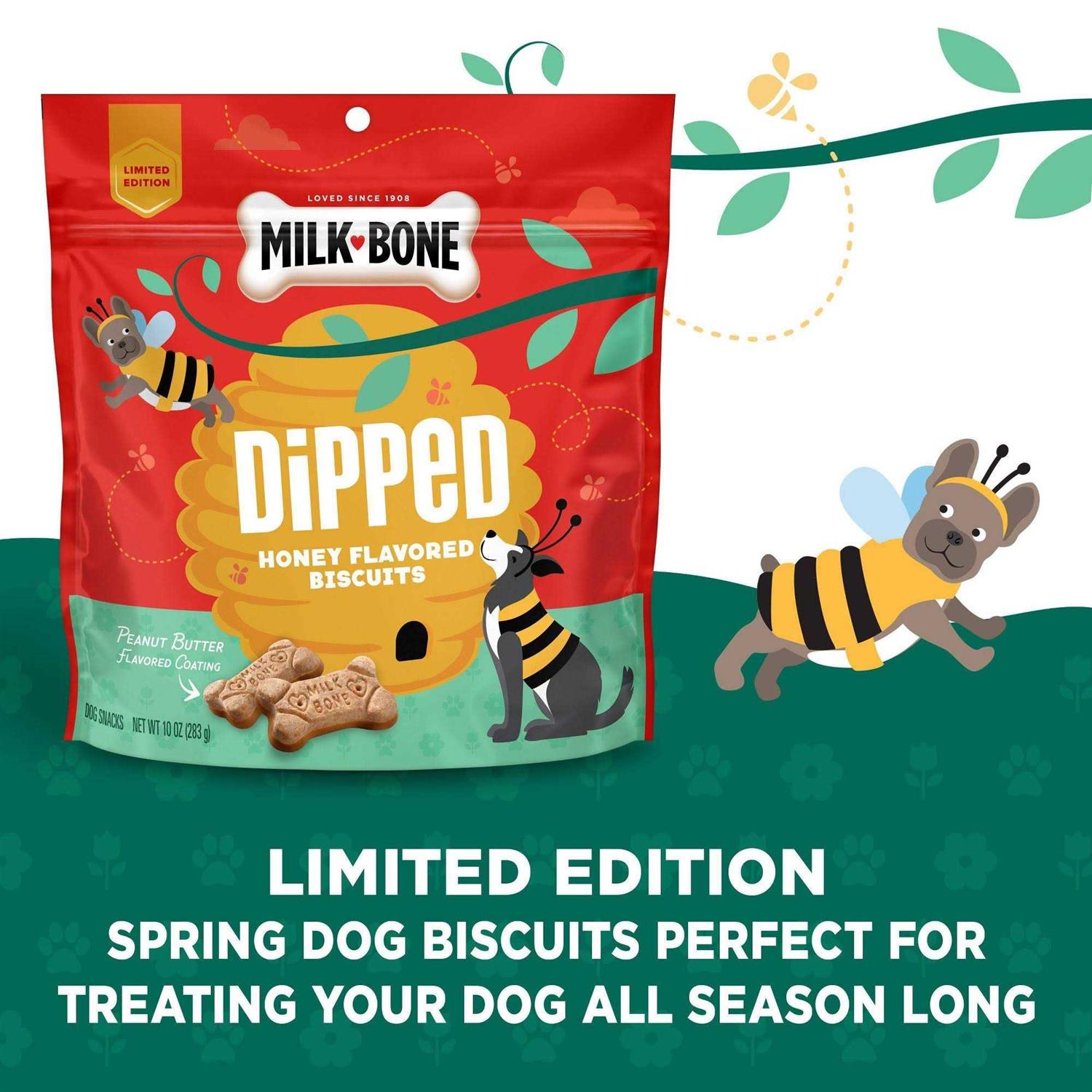 Milk-Bone Dipped Honey & Peanut Butter Flavored Biscuits Dog Treats - Pet Supplies online store