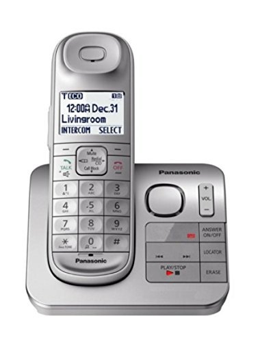 Panasonic KX-TGL432B Dect 6.0 2-Handset Landline Telephone, Black (Renewed)