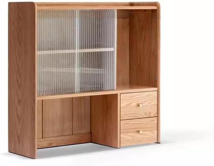 Buffet Cabinet Solid Wood Sideboard Modern Minimalist Oak Sideboard Dining Table Integrated Nordic Restaurant Cabinet Storage Cabinet Buffet Sideboard