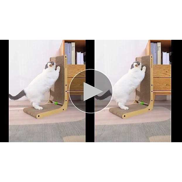 Familypoint Cat Scratcher Cat Scratchers for Indoor Cats Cardboard Cat Scratch Pad with Ball Toy - Pet Supplies online store