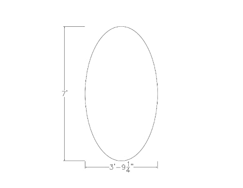 7 Foot Oval Conference Table with Power and Data | 6 Person Meeting Room Table with Trestle Base | Harmony Series | Blonde Sufside Ash