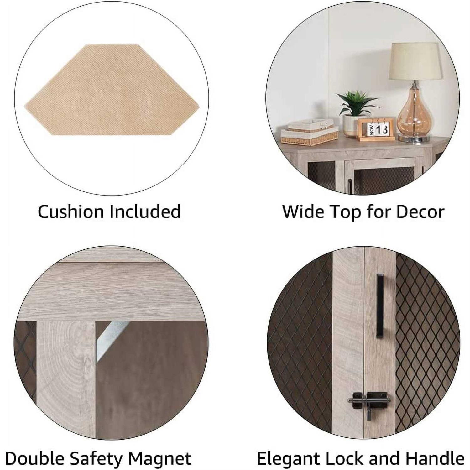 Unipaws Furniture Style Corner Dog Crate - Pet Supplies online store