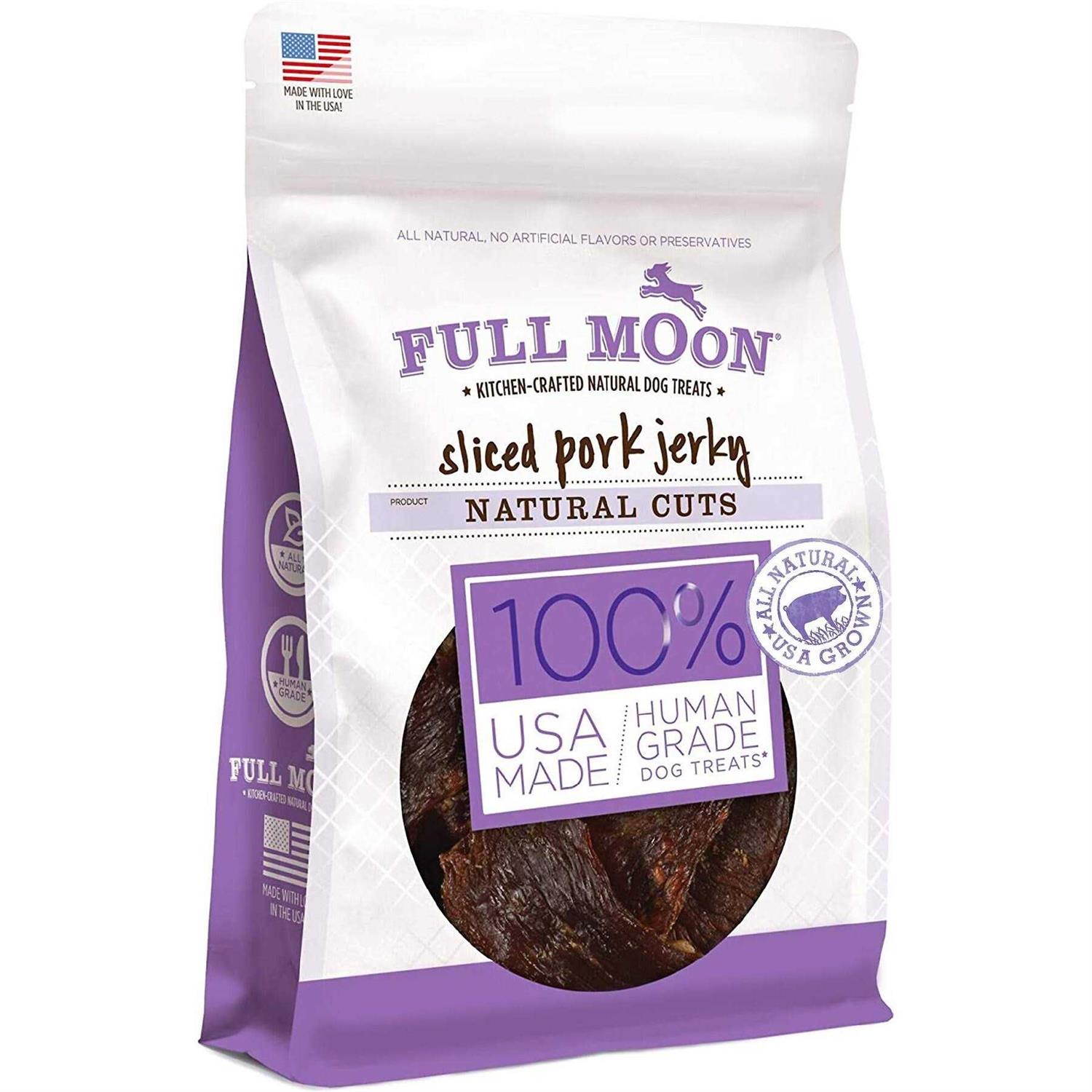 Full Moon Natural Cut Pork Jerky Dog Treats - Pet Supplies online store