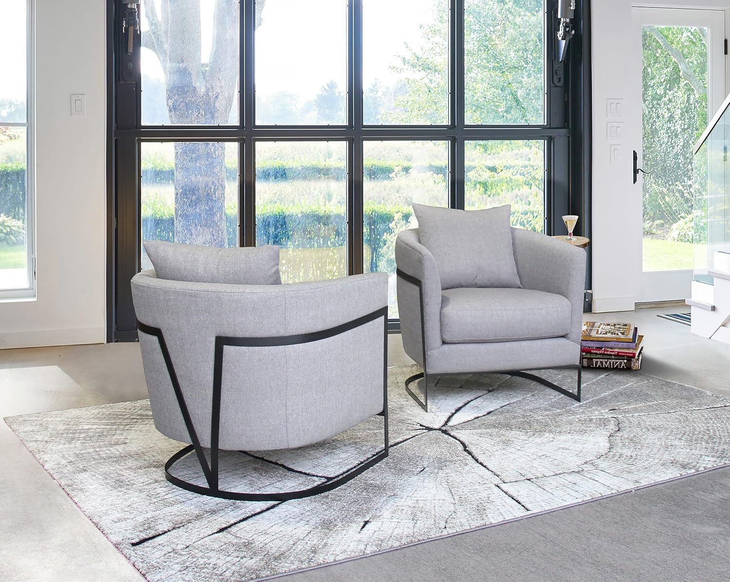 Armen Living Accent Chair, Gray