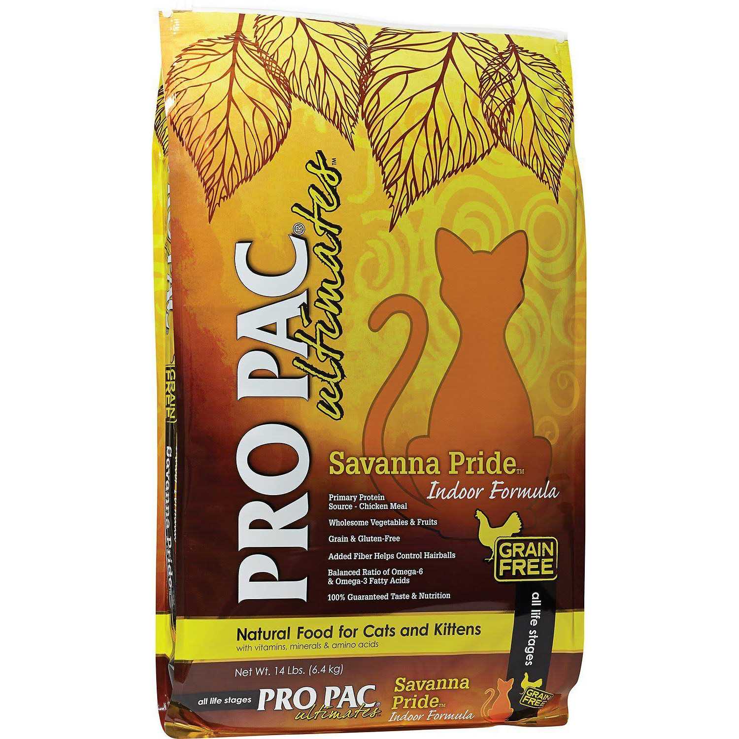 Pro Pac Ultimates Savanna Pride Grain-Free Indoor Dry Cat Food - Pet Supplies online store