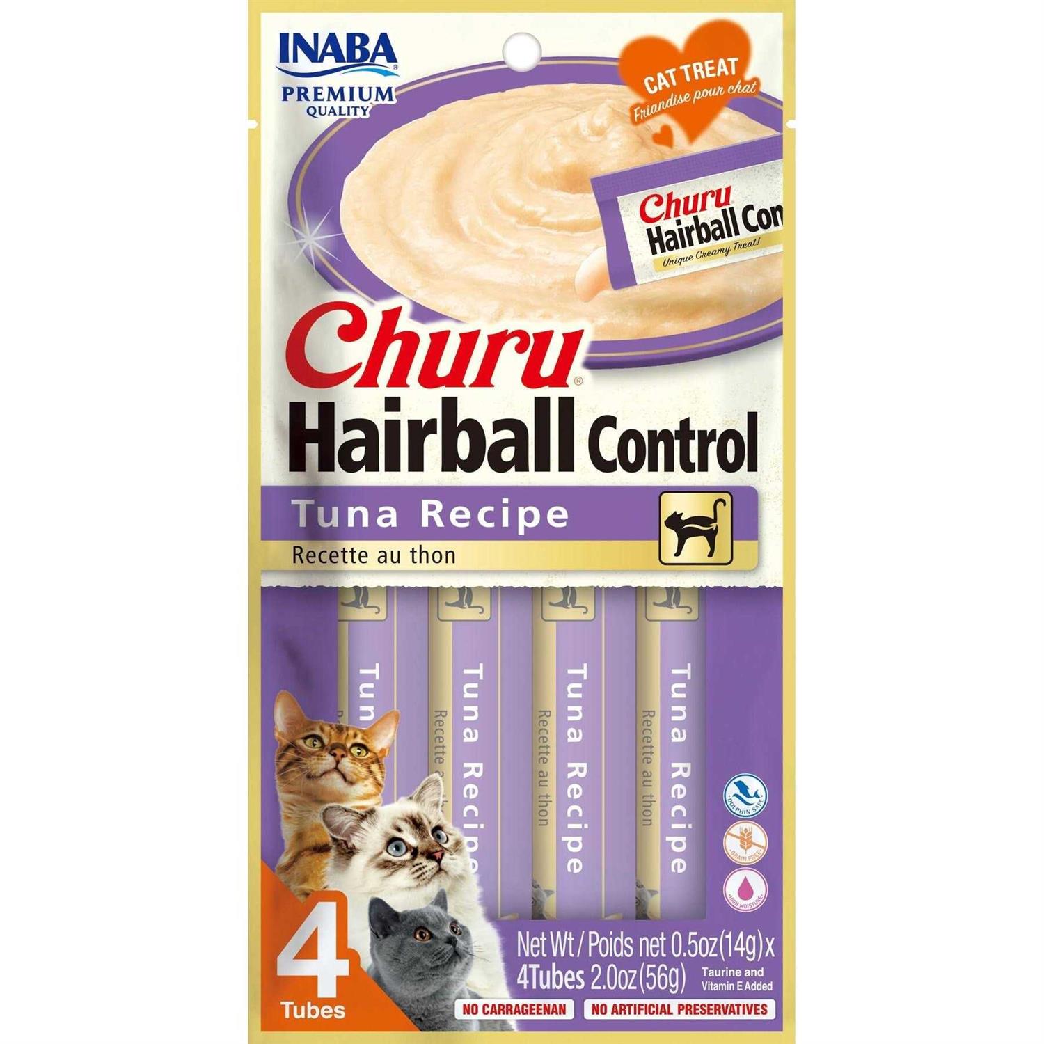 Inaba Churu Hairball Control Cat Treat Tuna - Pet Supplies online store