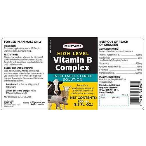 Durvet High Level Vitamin B Complex - Pet Supplies online store