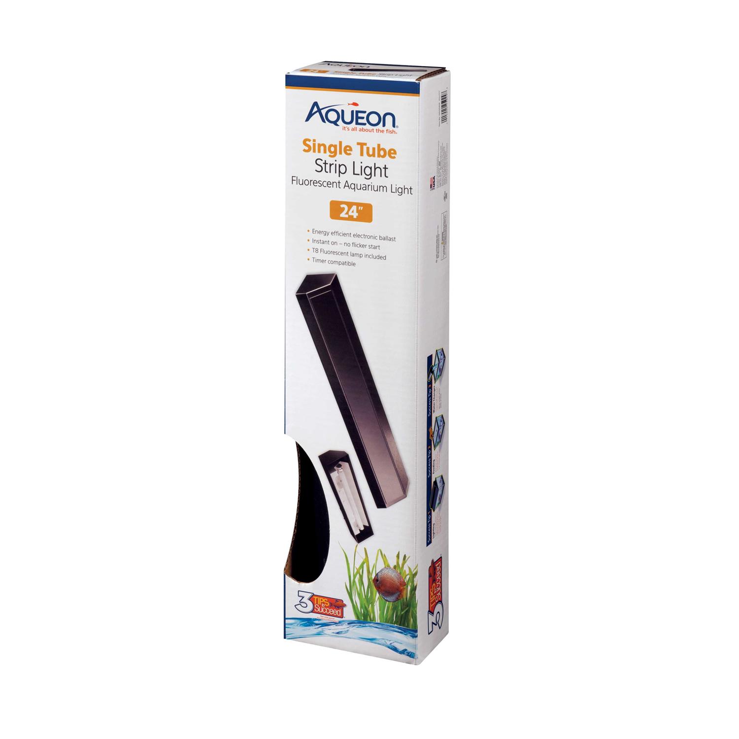 Aqueon Fluorescent Strip Light Black - Pet Supplies online store