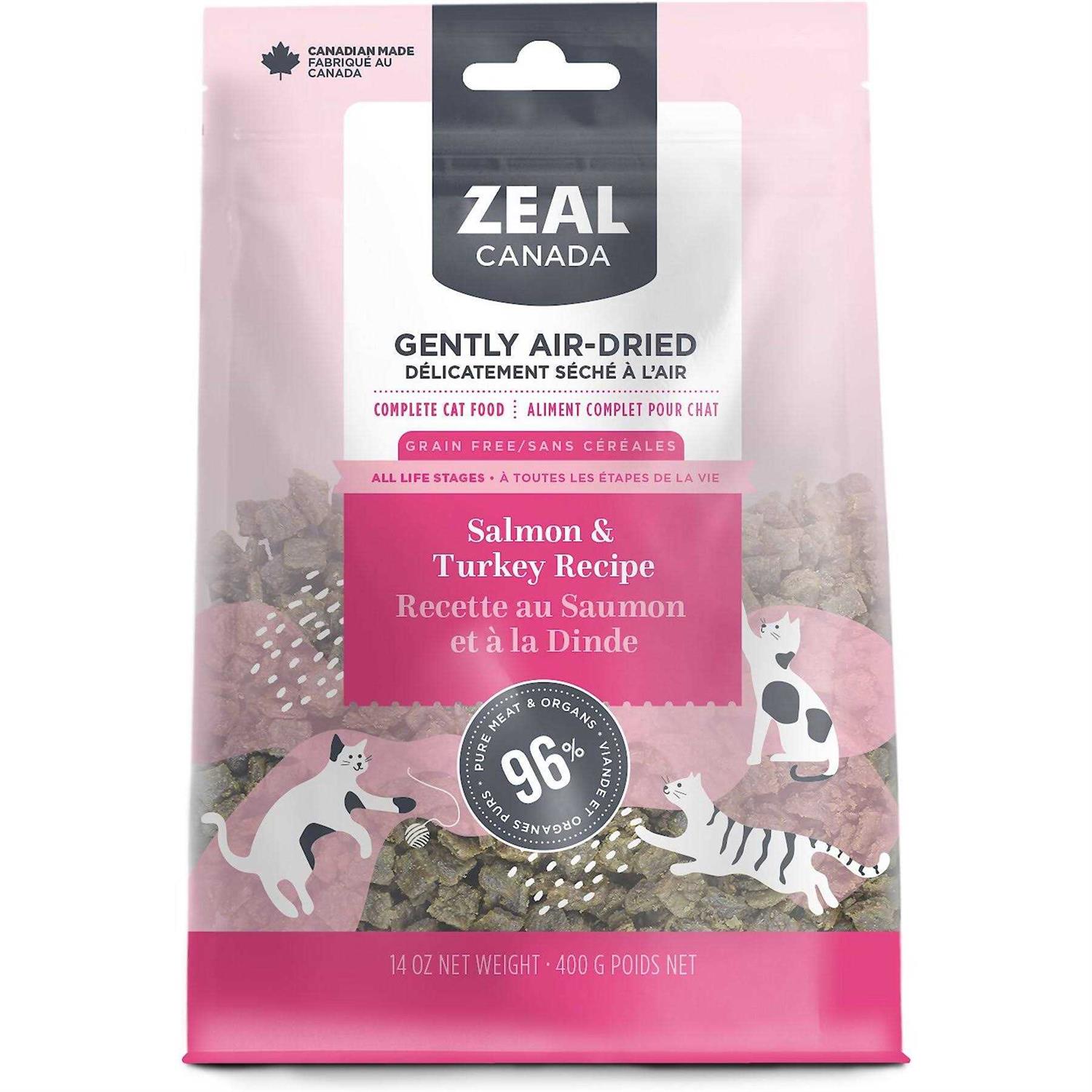Zeal Canada Salmon & Turkey Recipe Grain-Free Gently Air-Dried Cat Food - Pet Supplies online store