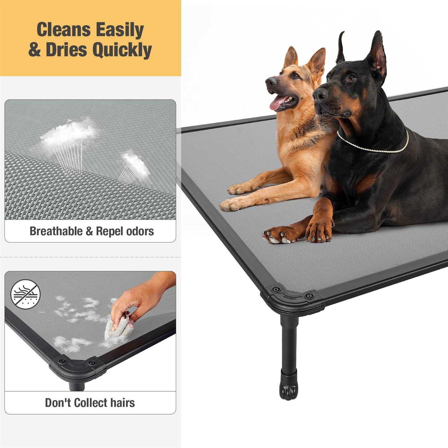 Veehoo Chew Proof Dog Bed Cooling Raised Pet Cot - Pet Supplies online store