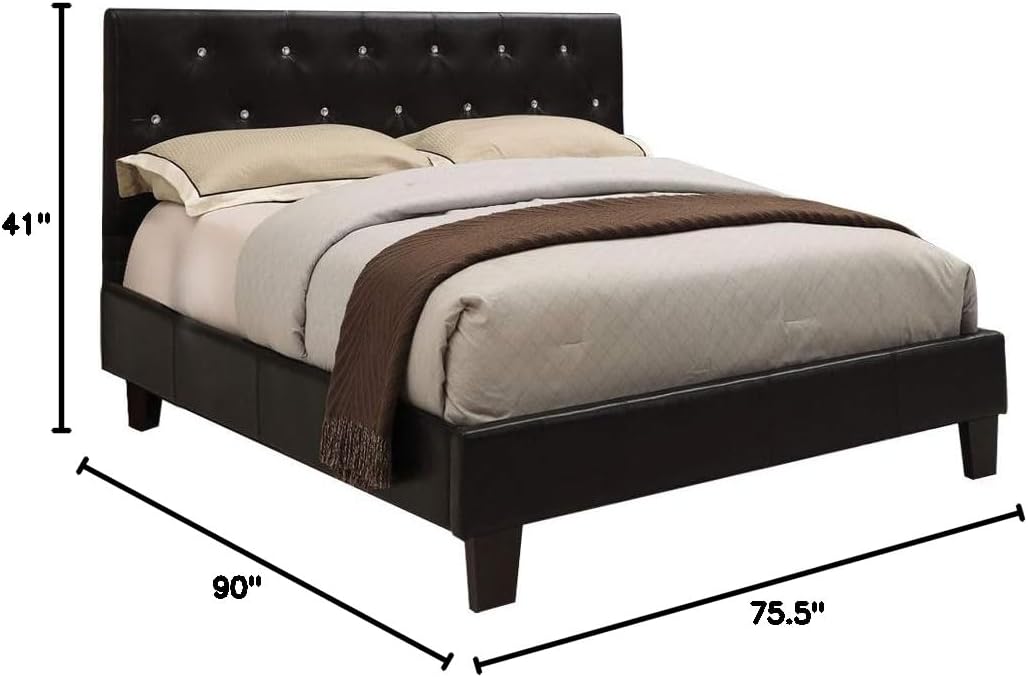 AA Warehousing Roxie Platform, California King Bed, Black
