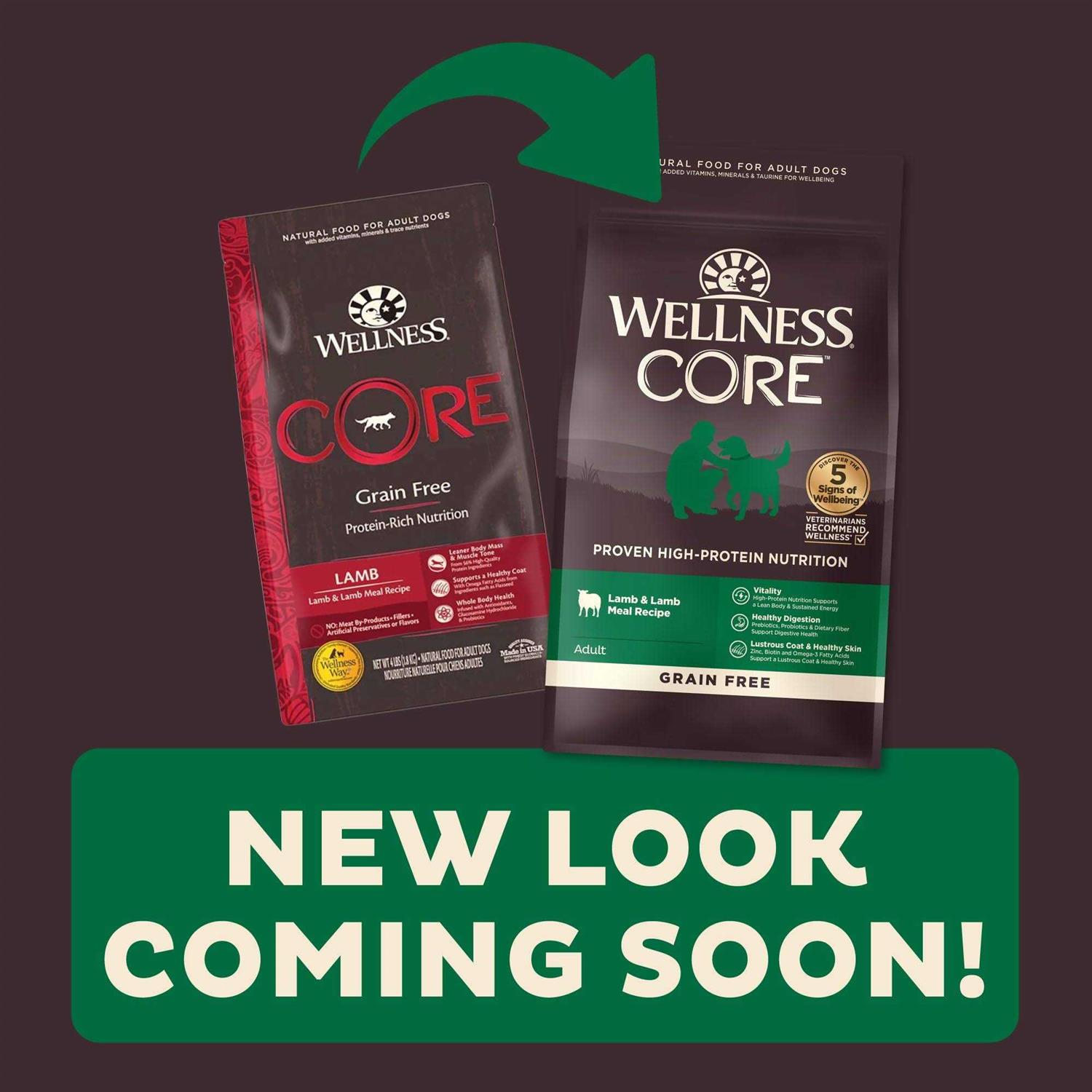 Wellness Core Natural Grain Free Lamb Dry Dog Food - Pet Supplies online store