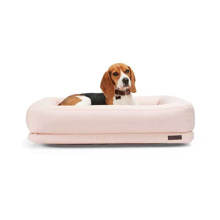Reddy Durable Recycled Fabric Pink Dog Bed - Pet Supplies online store