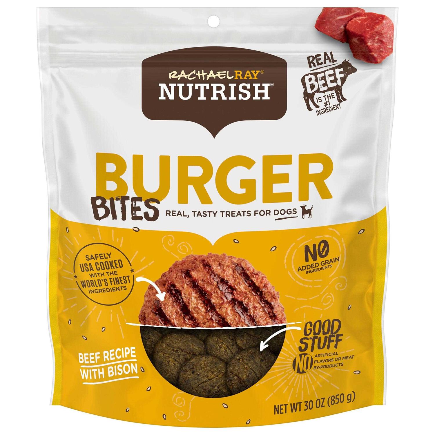Rachael Ray Nutrish Burger Bites Dog Treats - Pet Supplies online store