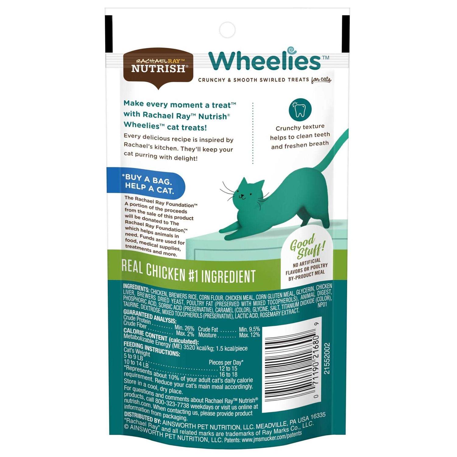 Rachael Ray Nutrish Wheelies Cat Treats - Pet Supplies online store