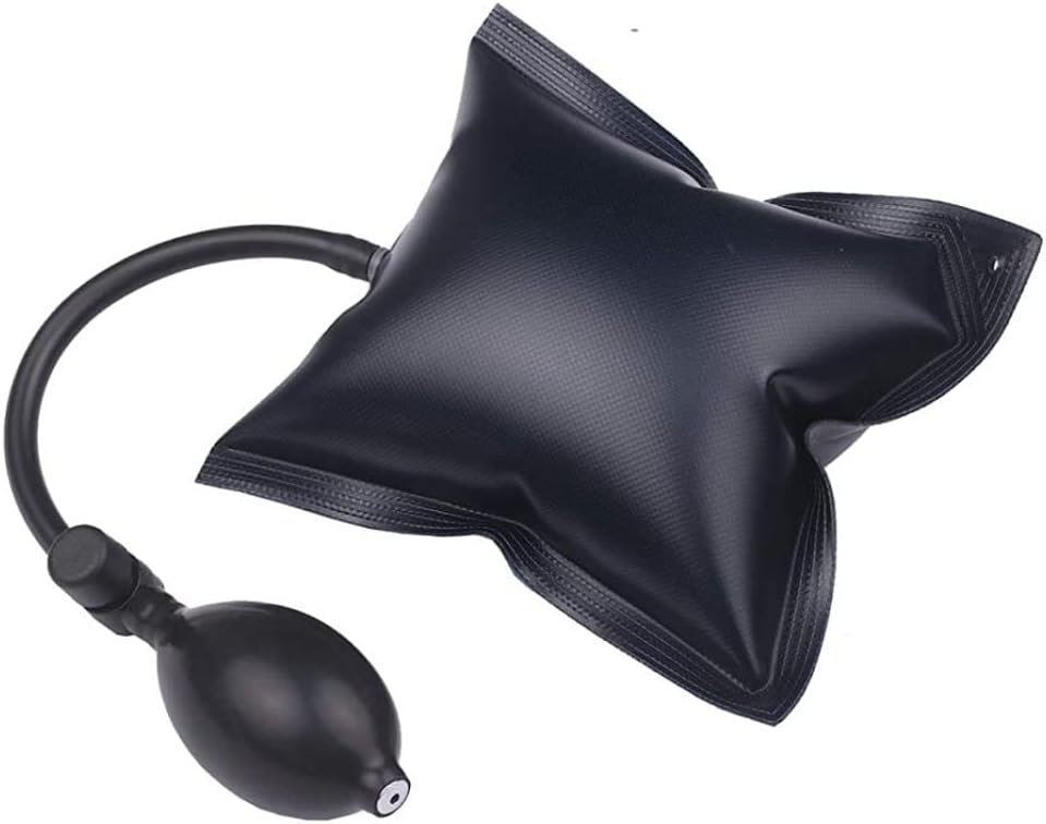 Air Wedge Bag Alignment Tool Inflatable Pry Bar Leveling Tool Max Load 353 Pounds Shim Bag for Elevating Doors Windows Metal Air Inlet Valve 4 Pack Furniture Toys