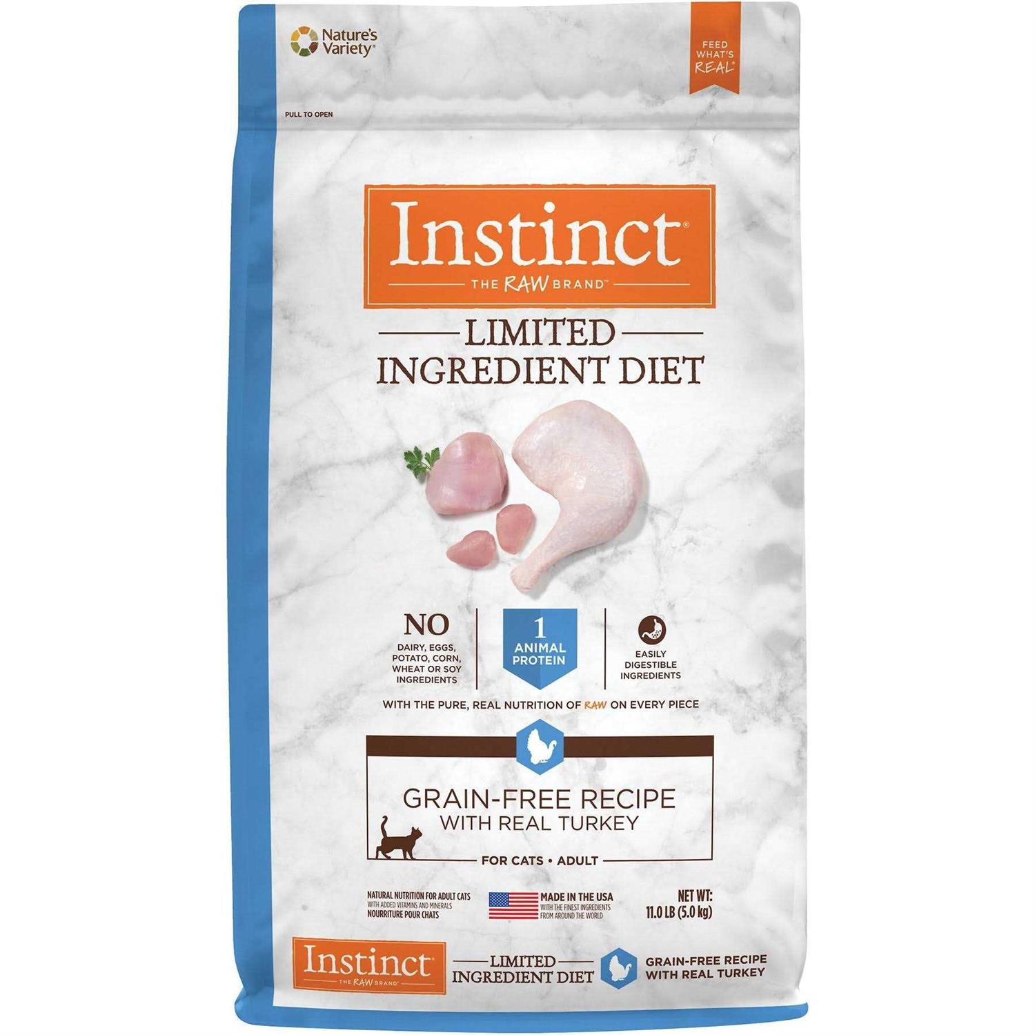 Instinct Limited Ingredient Diet Grain Free Recipe with Real Turkey Dry Cat Food - Pet Supplies online store
