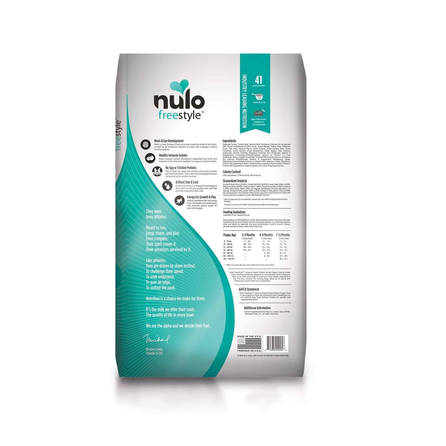 Nulo Freestyle Grain Free Dry Puppy Food - Pet Supplies online store