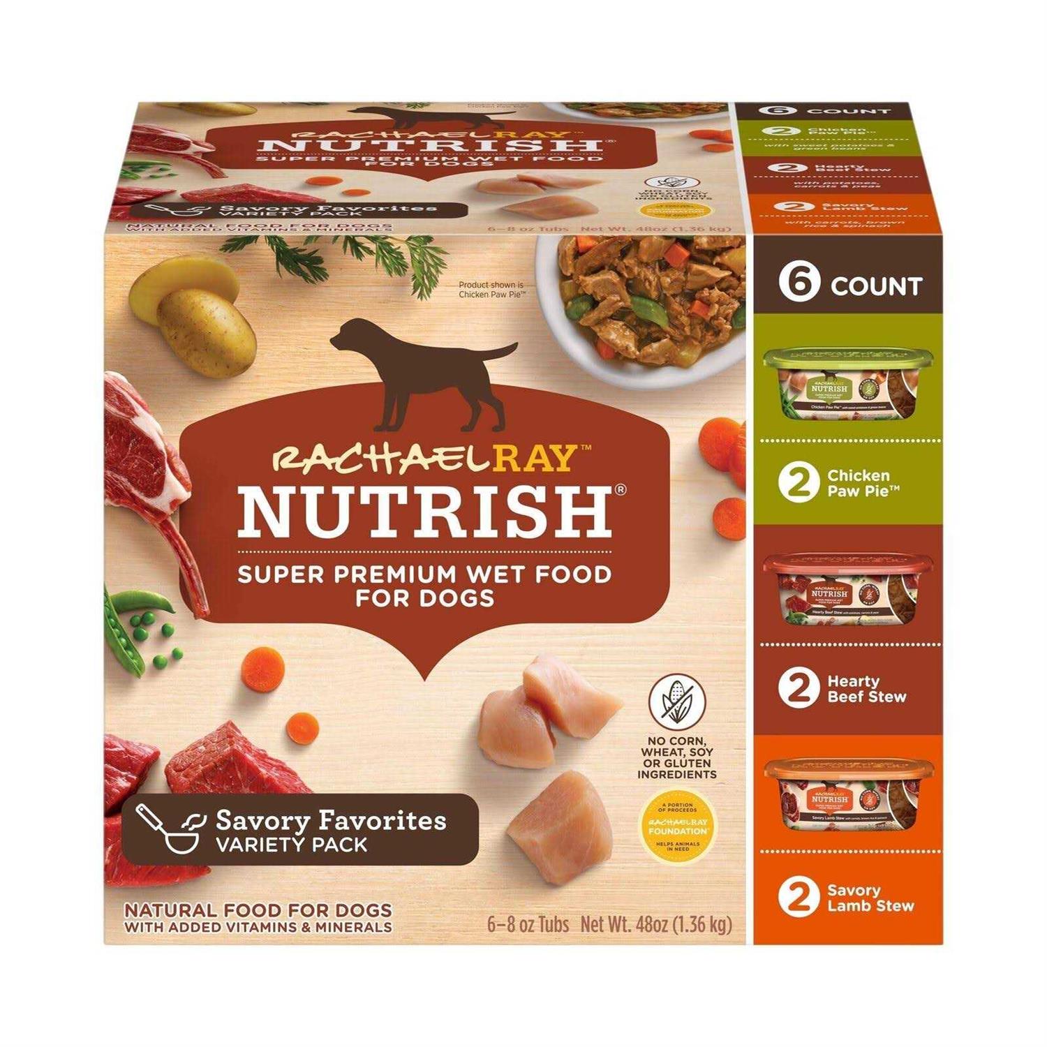 Rachael Ray Nutrish Natural Variety Pack Wet Dog Food - Pet Supplies online store