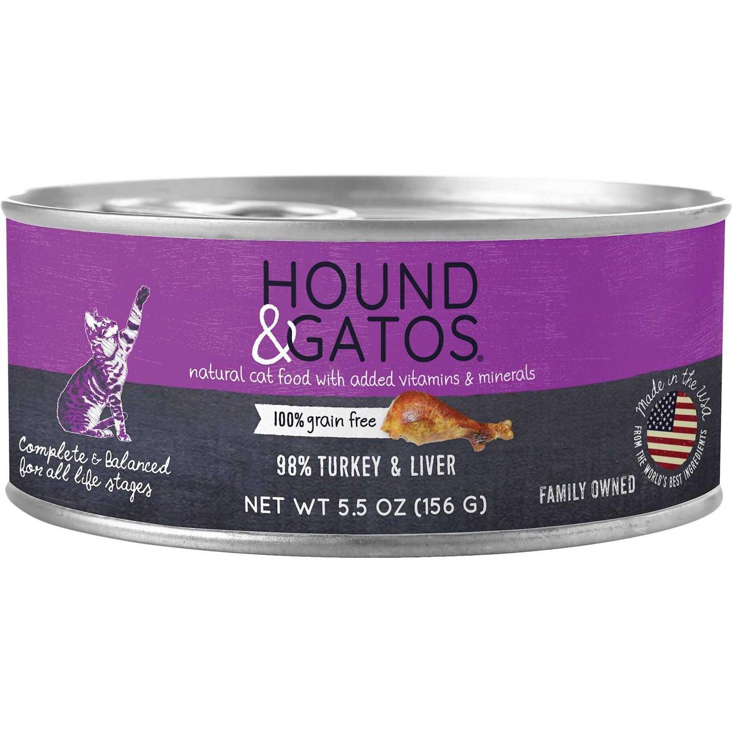 Hound & Gatos Canned Cat Food 5.5oz Liver - Pet Supplies online store