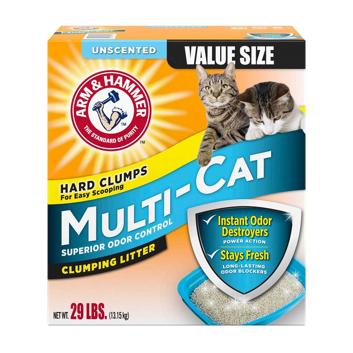 Arm & Hammer Multi Cat Clumping Litter Unscented - Pet Supplies online store