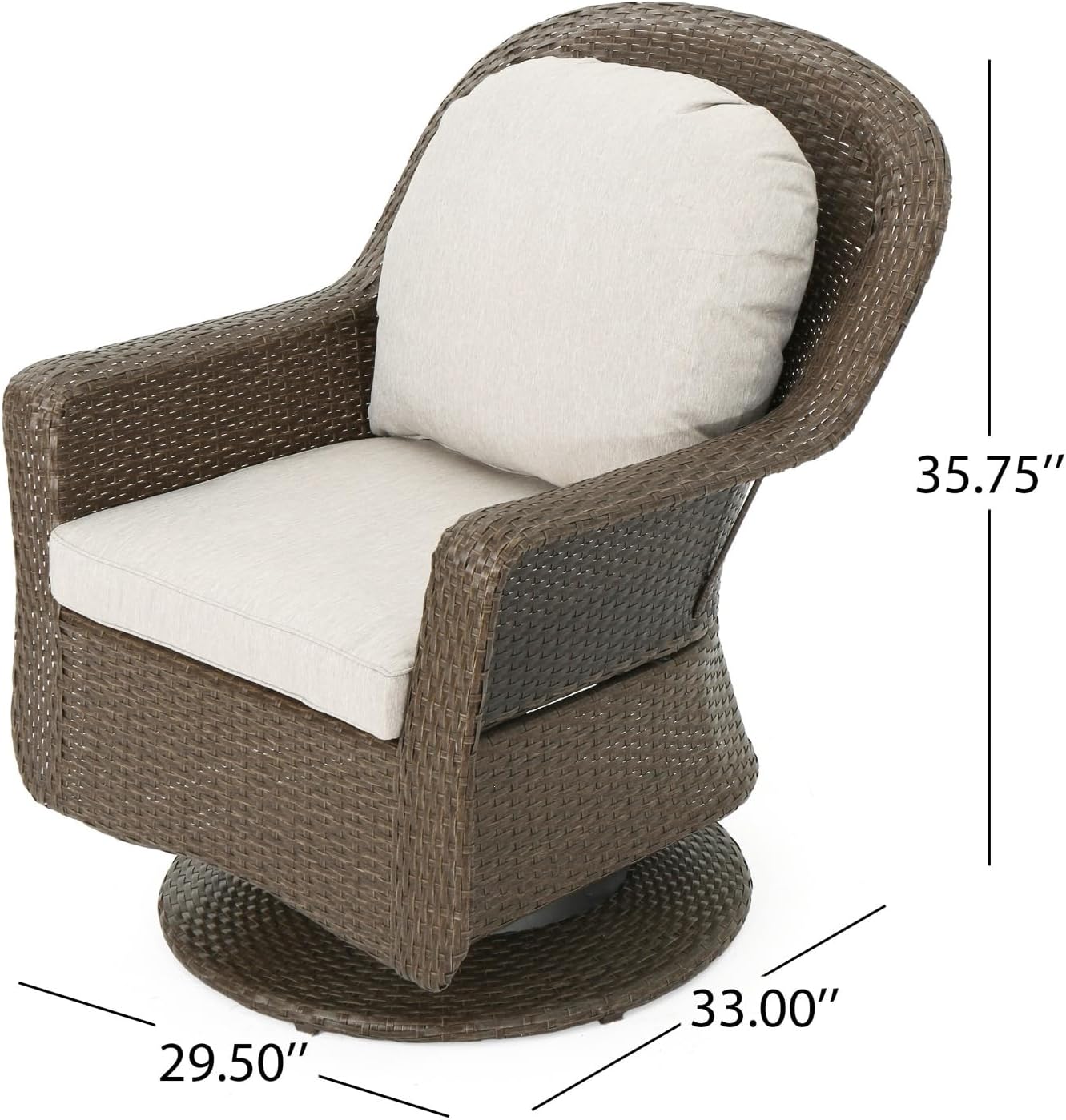 Modern Swivel Club Chairs - Set of 2 compatible with Stylish Living Room Comfort