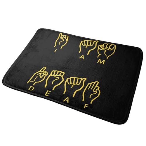 I Am Deaf Ultra Soft Area Rug for Living Room Indoor Decoration Non Slip Carpet Bedroom Mat Nursery Office Home Decor