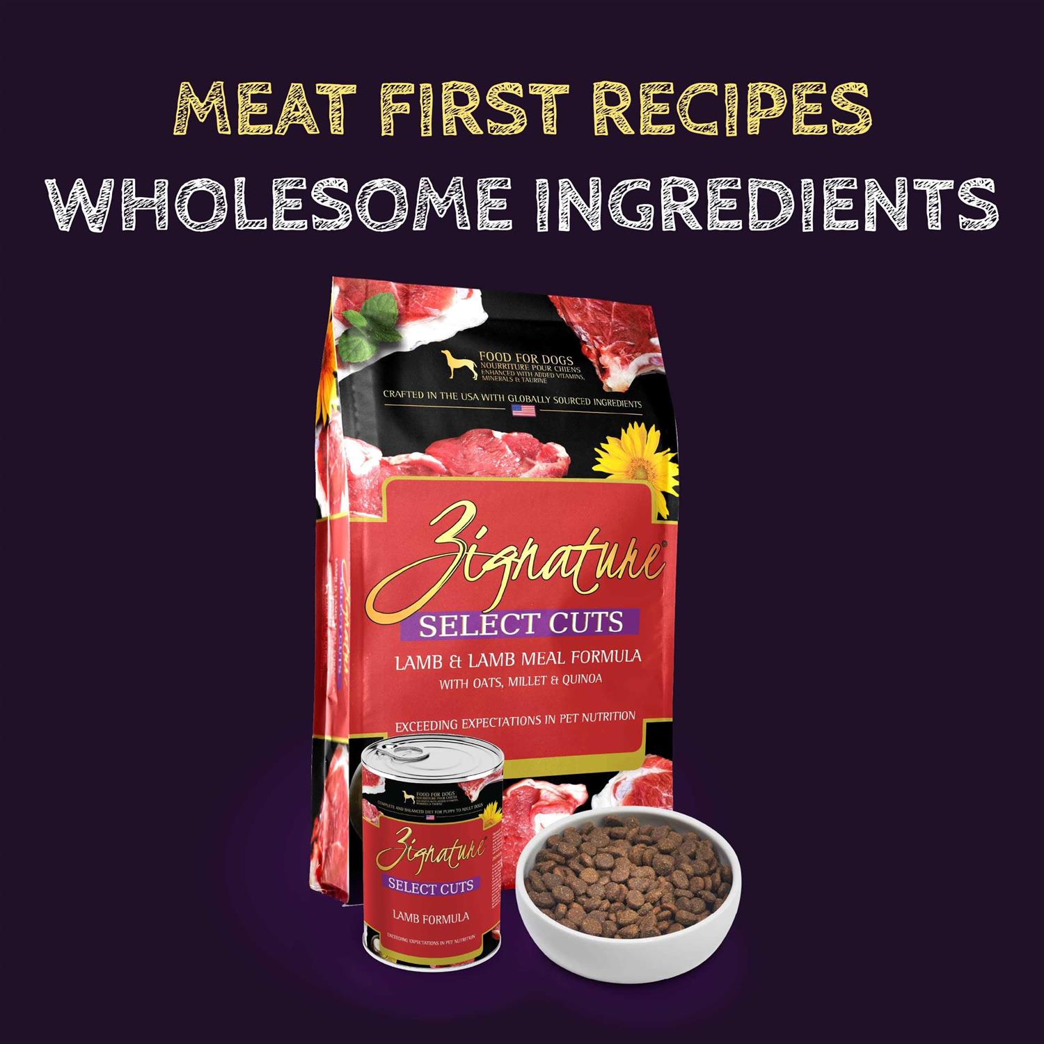 Zignature Select Cuts Lamb Formula Dry Dog Food - Pet Supplies online store