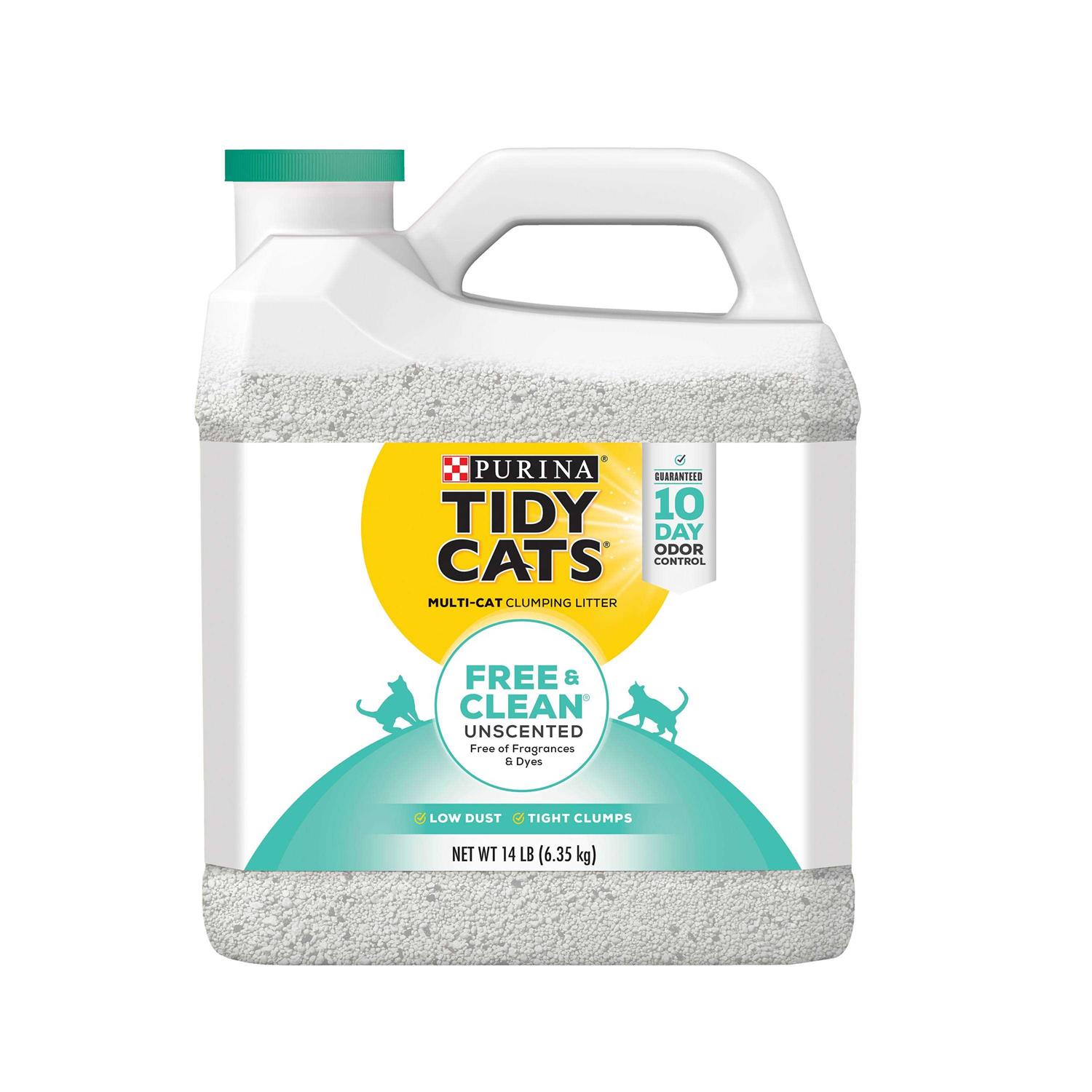 Tidy Cats Free & Clean Unscented Multi-Cat Clumping Litter - Pet Supplies online store