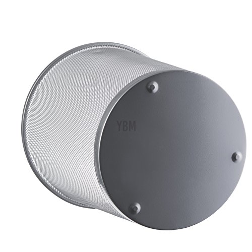 YBM Home Mesh Wastebasket Trash Can for Home and Office Workspace, Metal Office Trash Can Round-Shaped, 4.75 Gallon, 2484