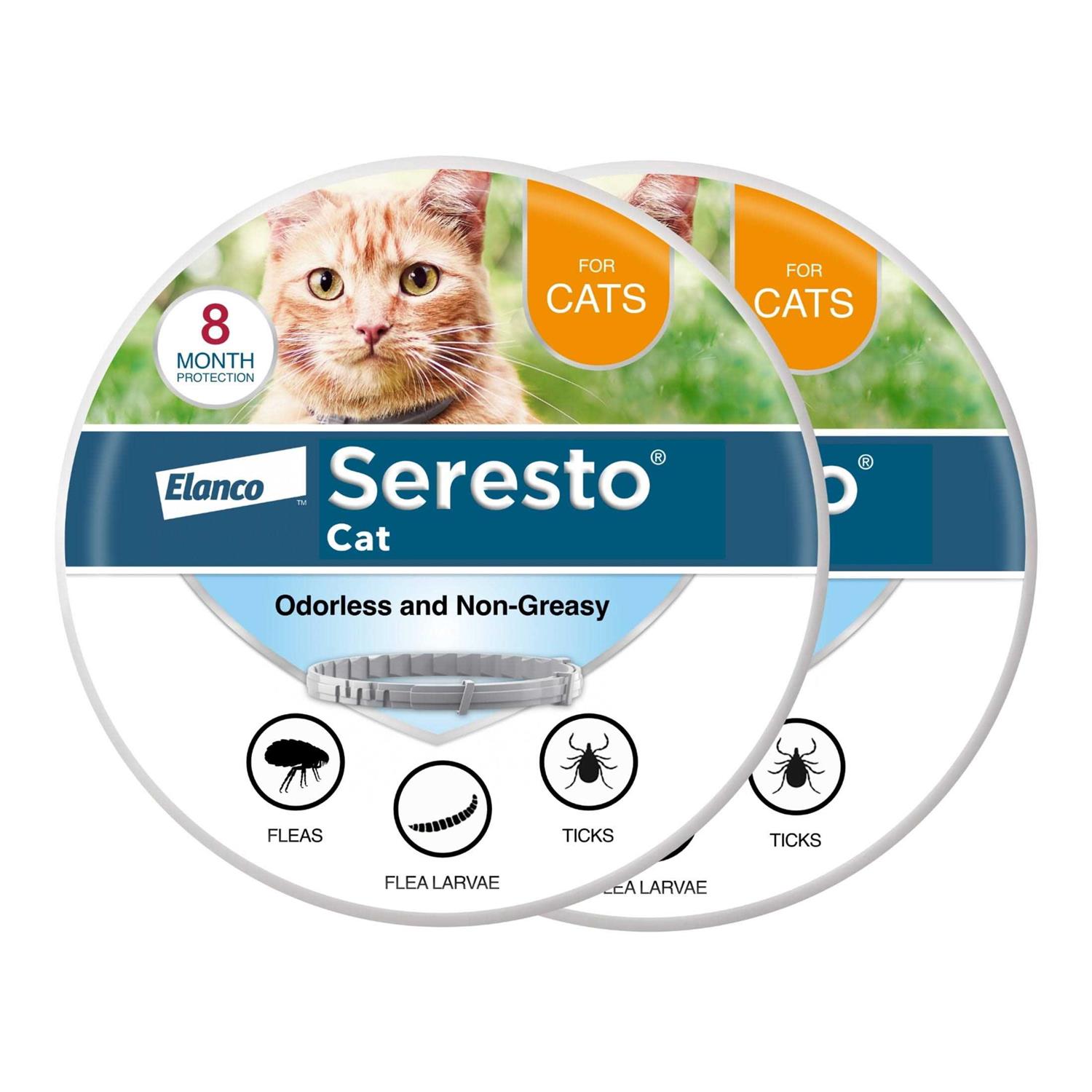 Bayer Seresto 8 Month Flea & Tick Prevention Collar for Cats - Pet Supplies online store