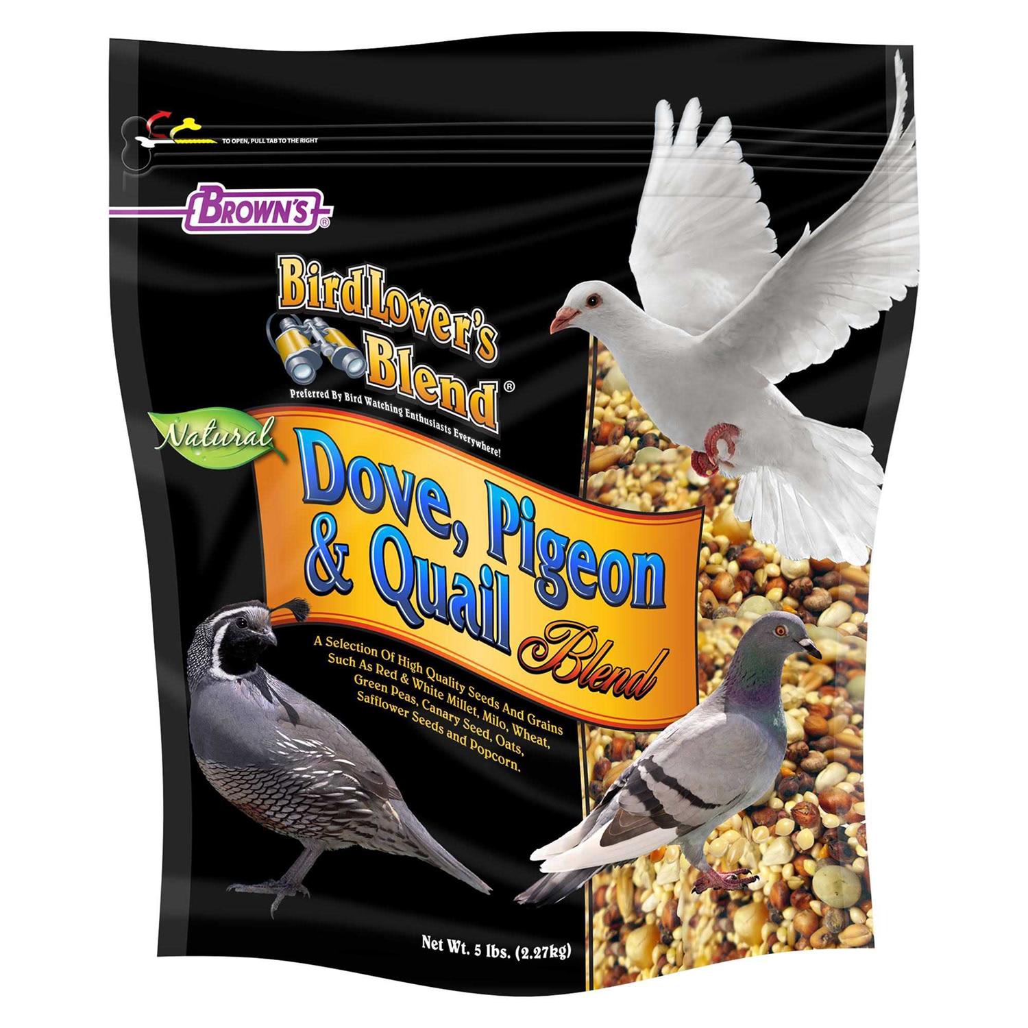 Brown's Bird Lover's Blend Dove Pigeon & Quail Food - Pet Supplies online store