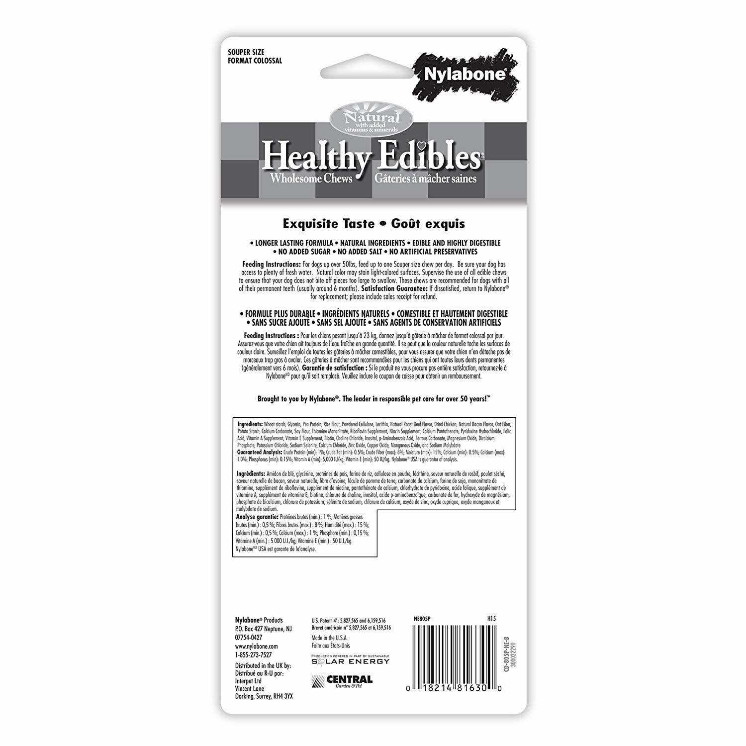 Nylabone Healthy Edibles Dog Bone - Pet Supplies online store