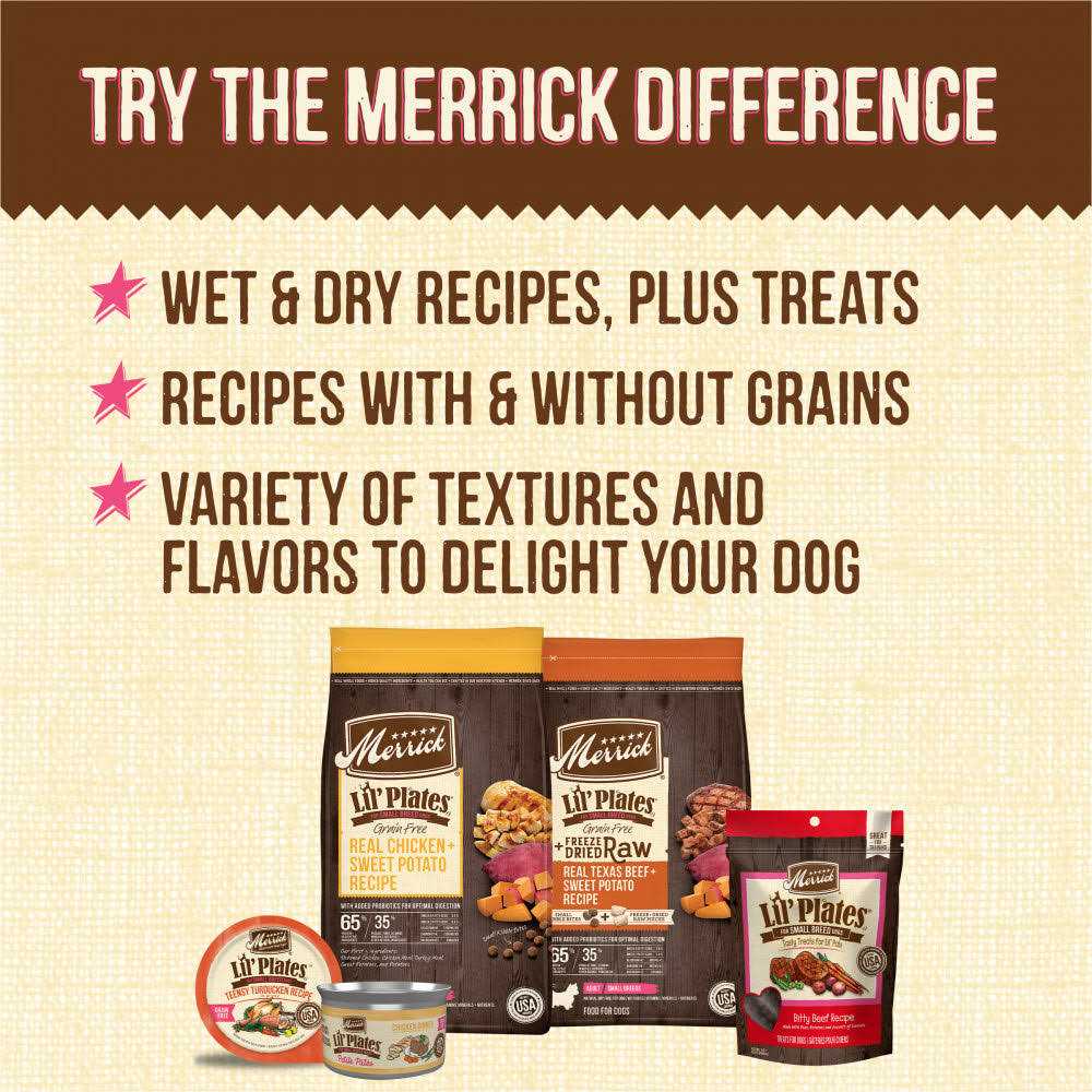 Merrick Lil' Plates Small Recipe Dog Treats - Pet Supplies online store