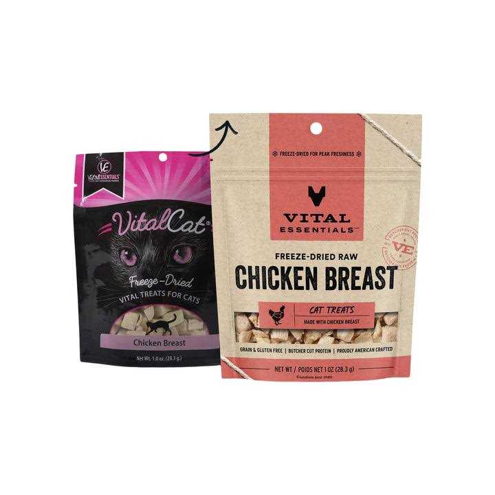 Vital Essentials Freeze-Dried Chicken Hearts Cat Treats - Pet Supplies online store
