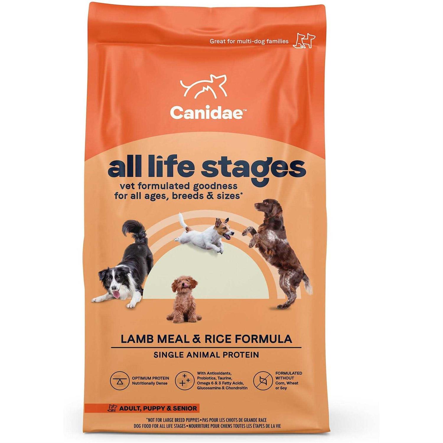 Canidae All Life Stages Dry Dog Food Lamb Meal & Rice - Pet Supplies online store