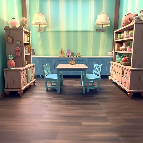 PETIT BATEAU Toddler Kids Table and 2 Chairs Set Solid Wood Modern Wooden Furniture for 2-8 Years Boy Girl Children Gift SnowfallWhite Color