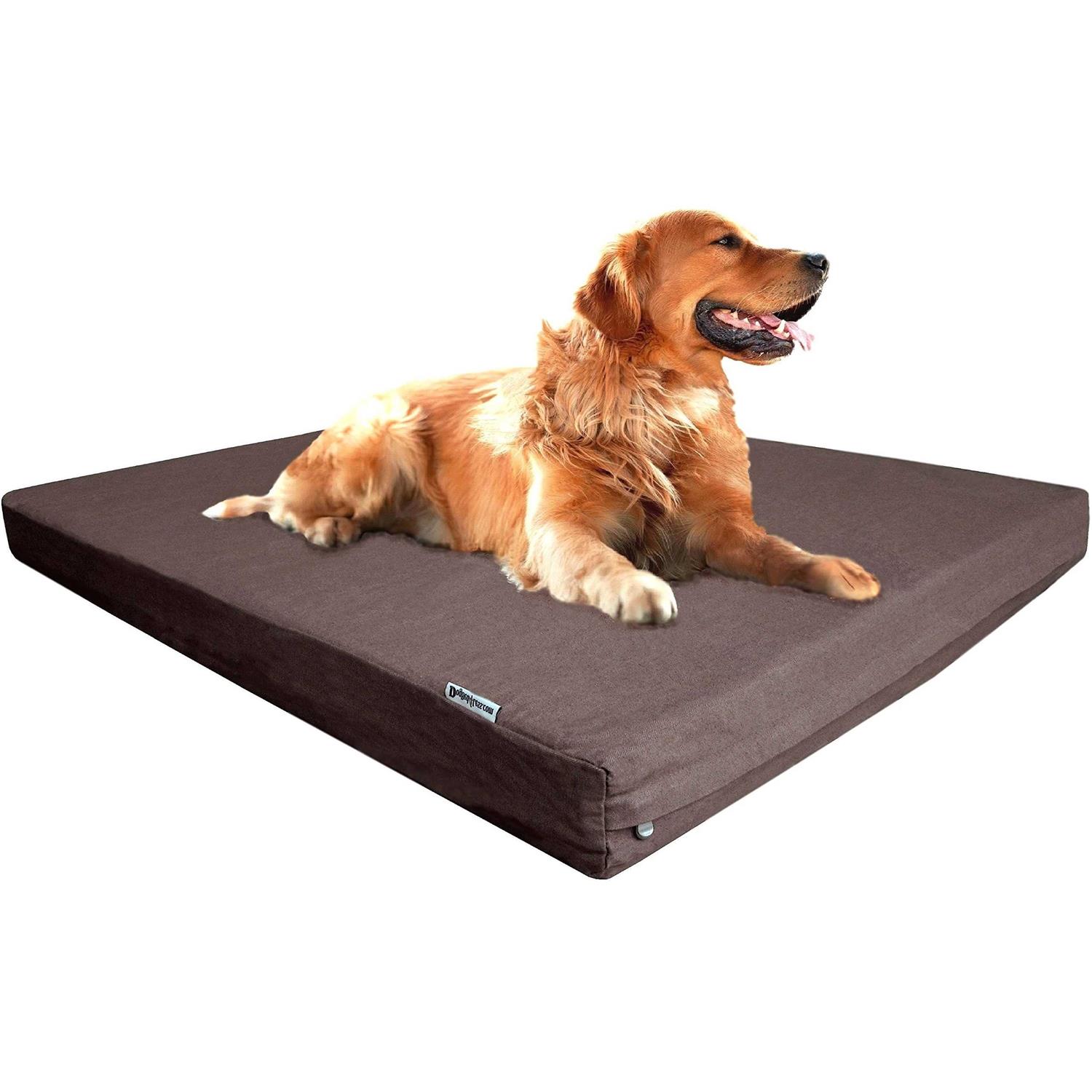 Dogbed4less Orthopedic gel Memory Foam Dog Bed Large Pet and Waterproof Liner Cover - Pet Supplies online store