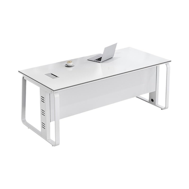 Office Desk Suitable for Company Office Desks, Modern Boss Manager Desks, Also Suitable for Home Single Study Computer Desks Computer Desks(180 * 80 * 75cm)