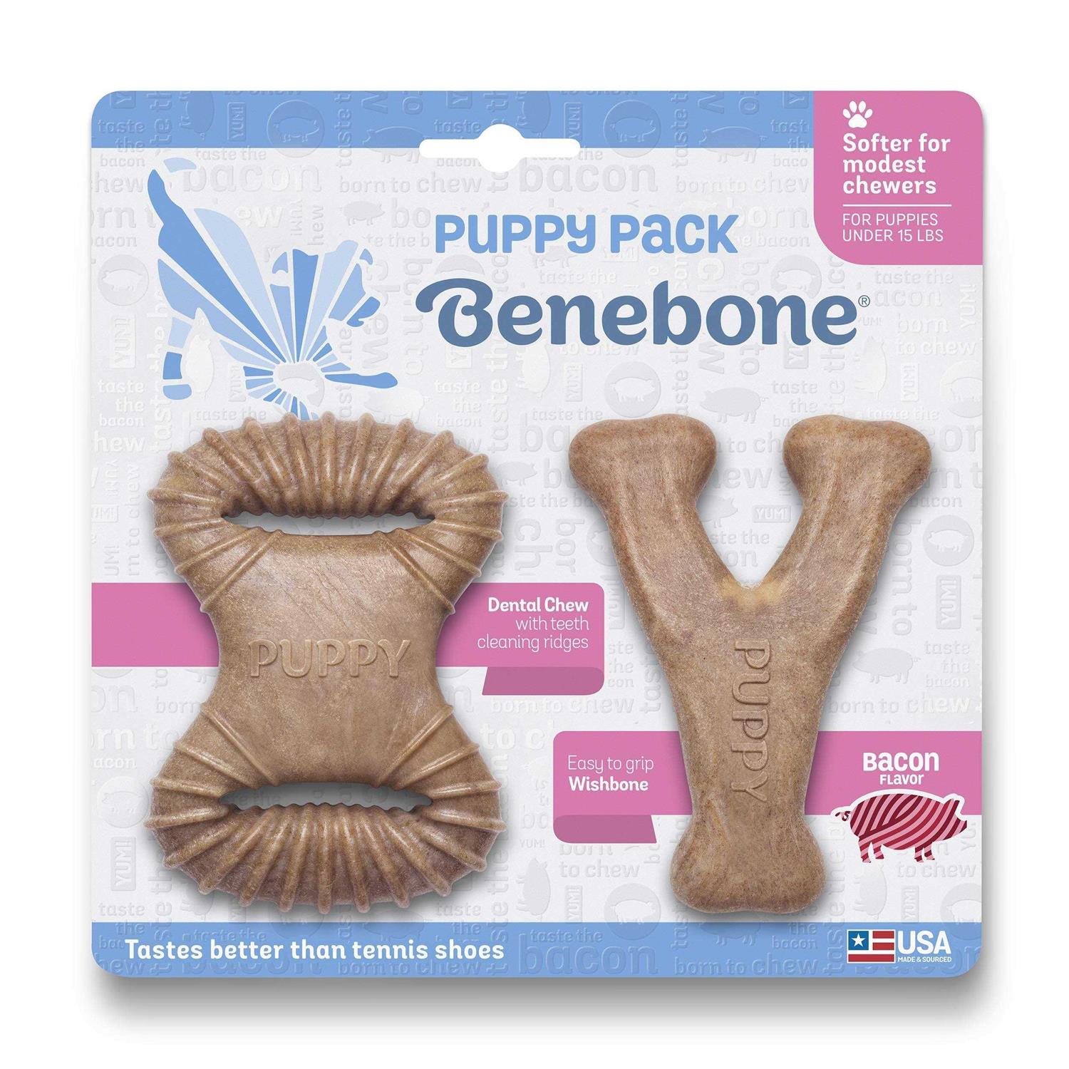 Benebone Puppy Pack Bacon Dog Chew - Pet Supplies online store
