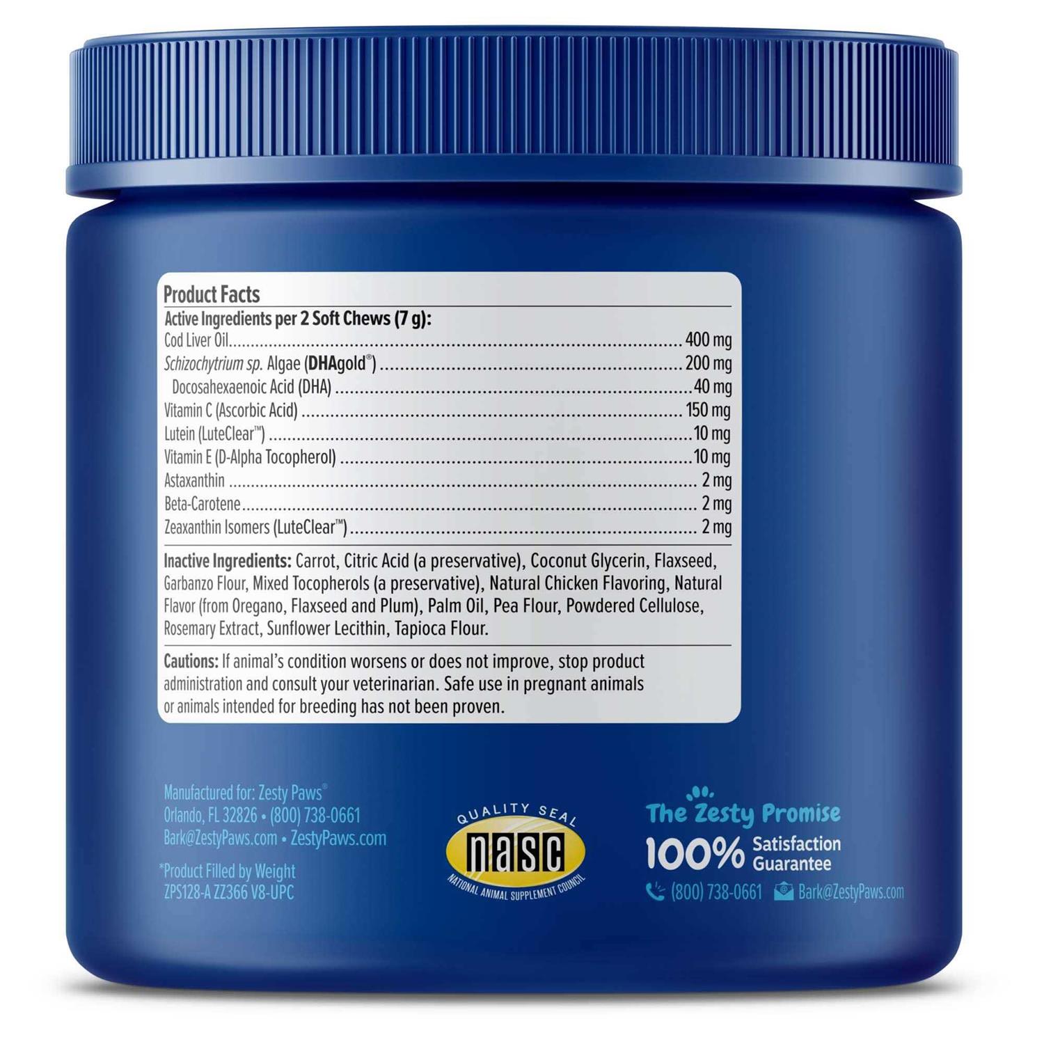 Zesty Paws Senior Advanced Vision Bites for Dogs - Pet Supplies online store