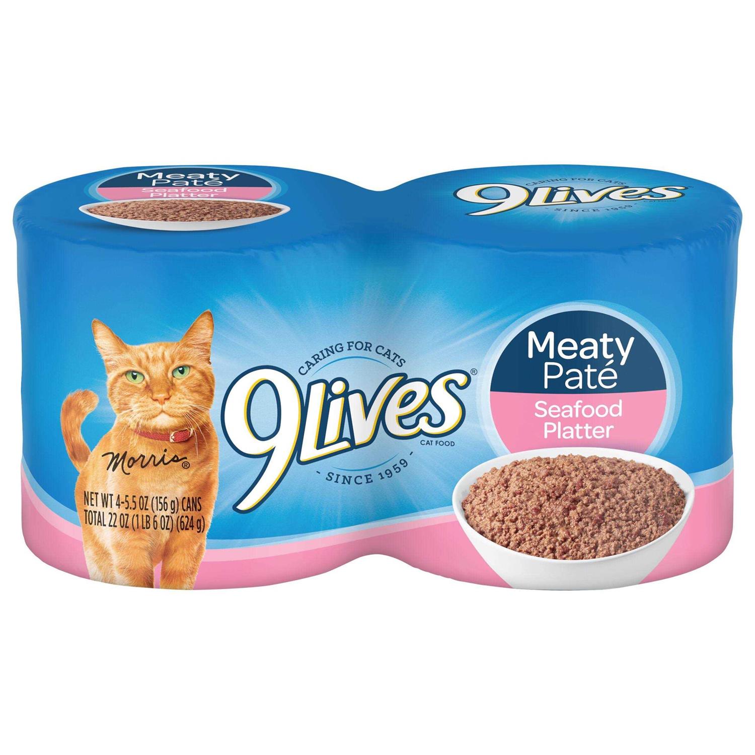 9Lives Meaty Pat Seafood Platter Wet Cat Food - Pet Supplies online store