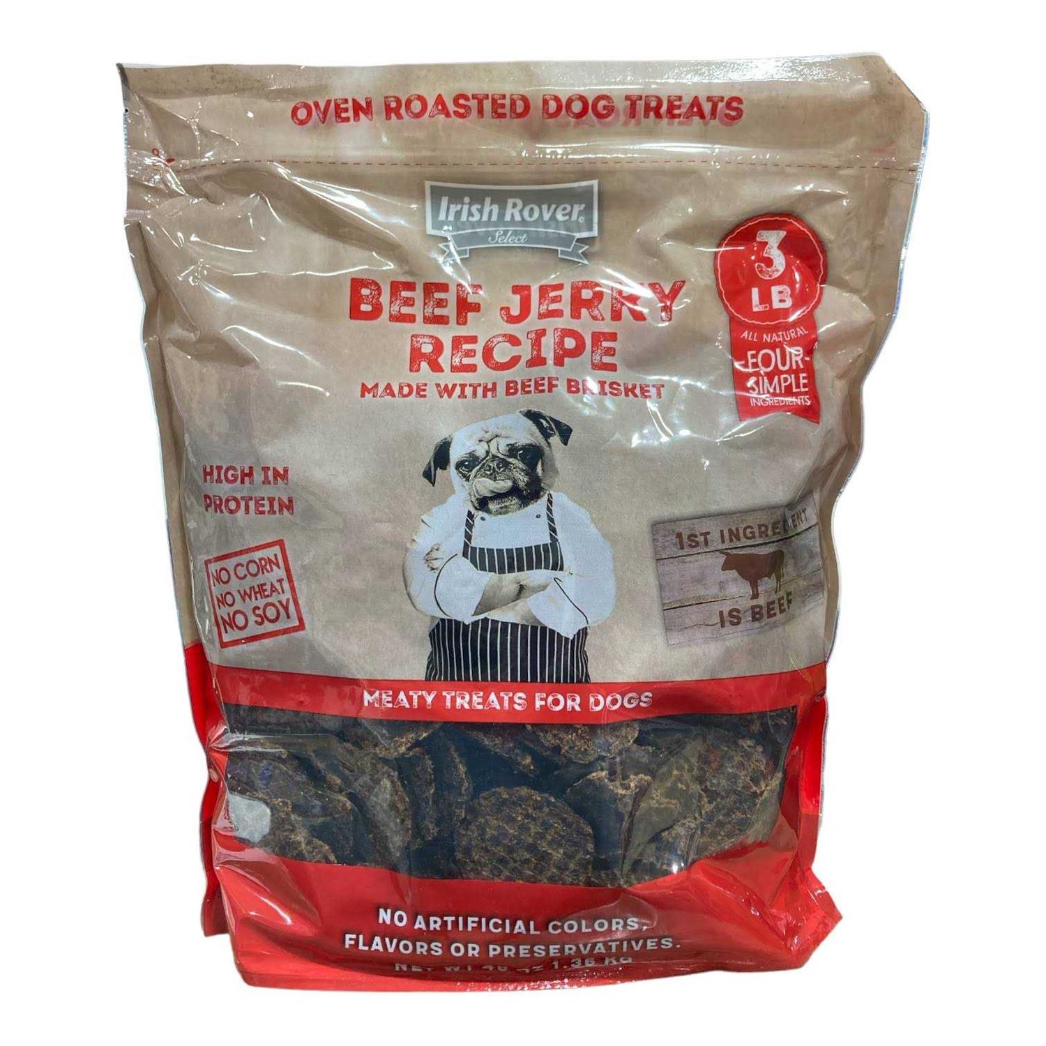 Irish Rover Beef Jerky Recipe Meaty Dog Treats - Pet Supplies online store