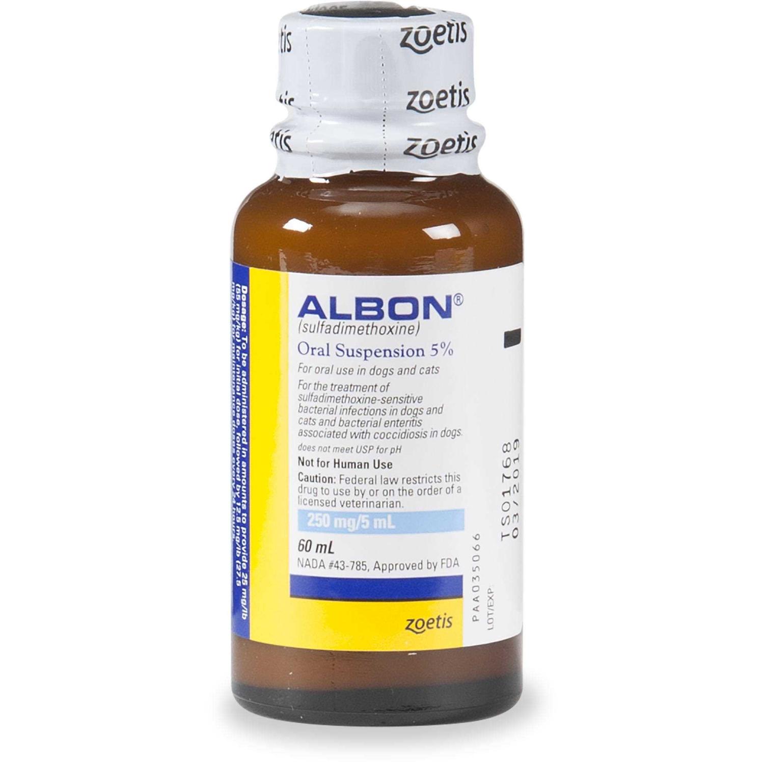 Albon 5% Oral Suspension - Pet Supplies online store