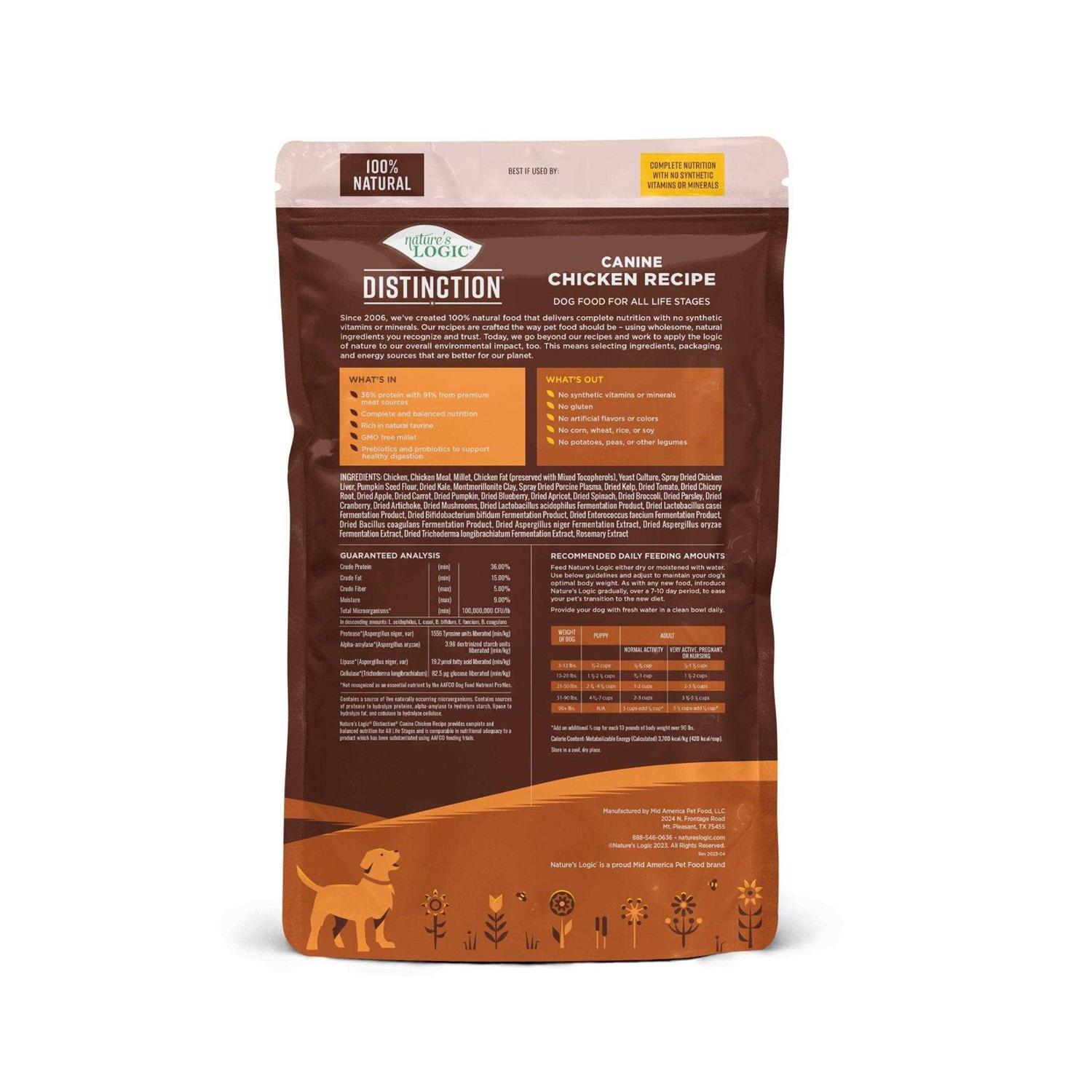 Nature's Logic Distinction Beef Recipe Dry Dog Food - Pet Supplies online store