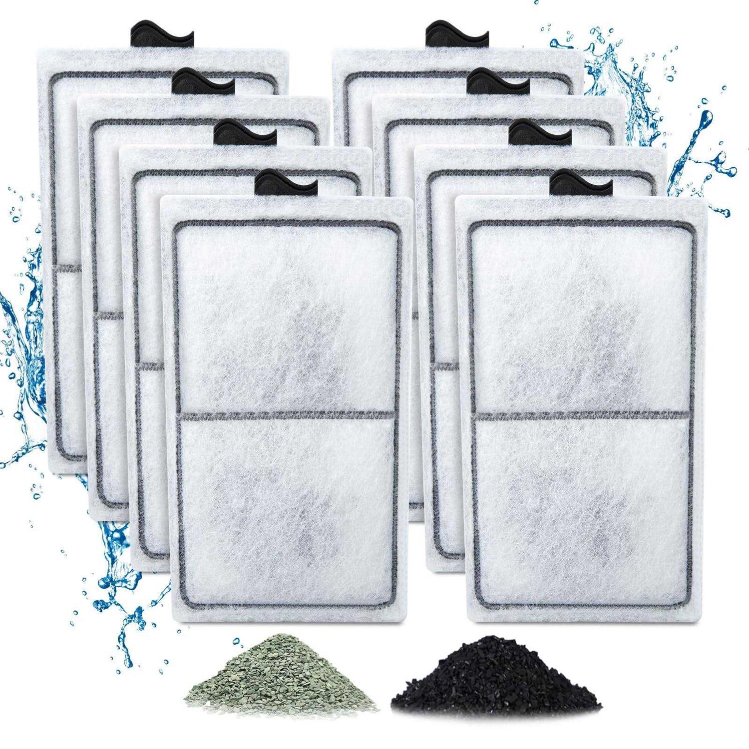 Zuqqony 8 Pack PF-S Filter Cartridges for Top Fin Silenstream PF10 Power Filters - Pet Supplies online store