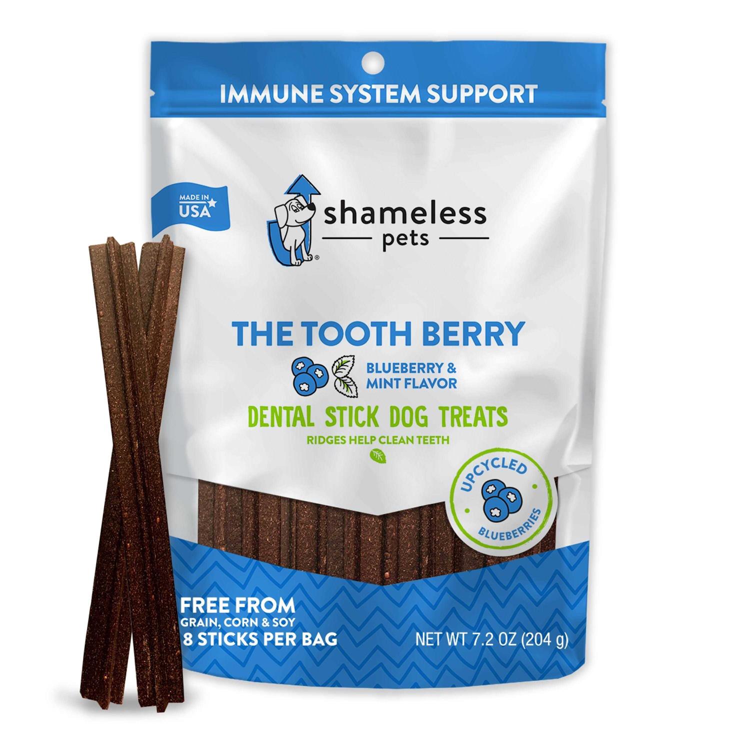 Shameless Pets Dental Stick Dog Treats The Tooth Berry - Pet Supplies online store
