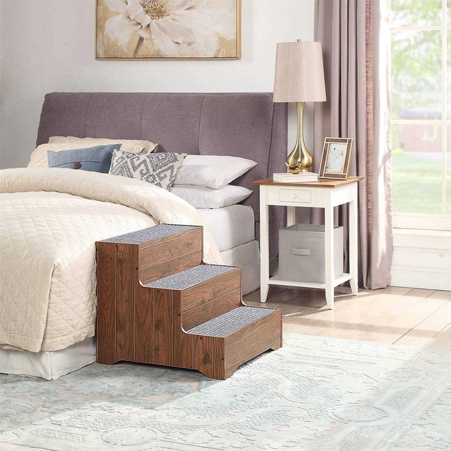 Unipaws Rustic Stairs for Small Dogs and Cats - Pet Supplies online store