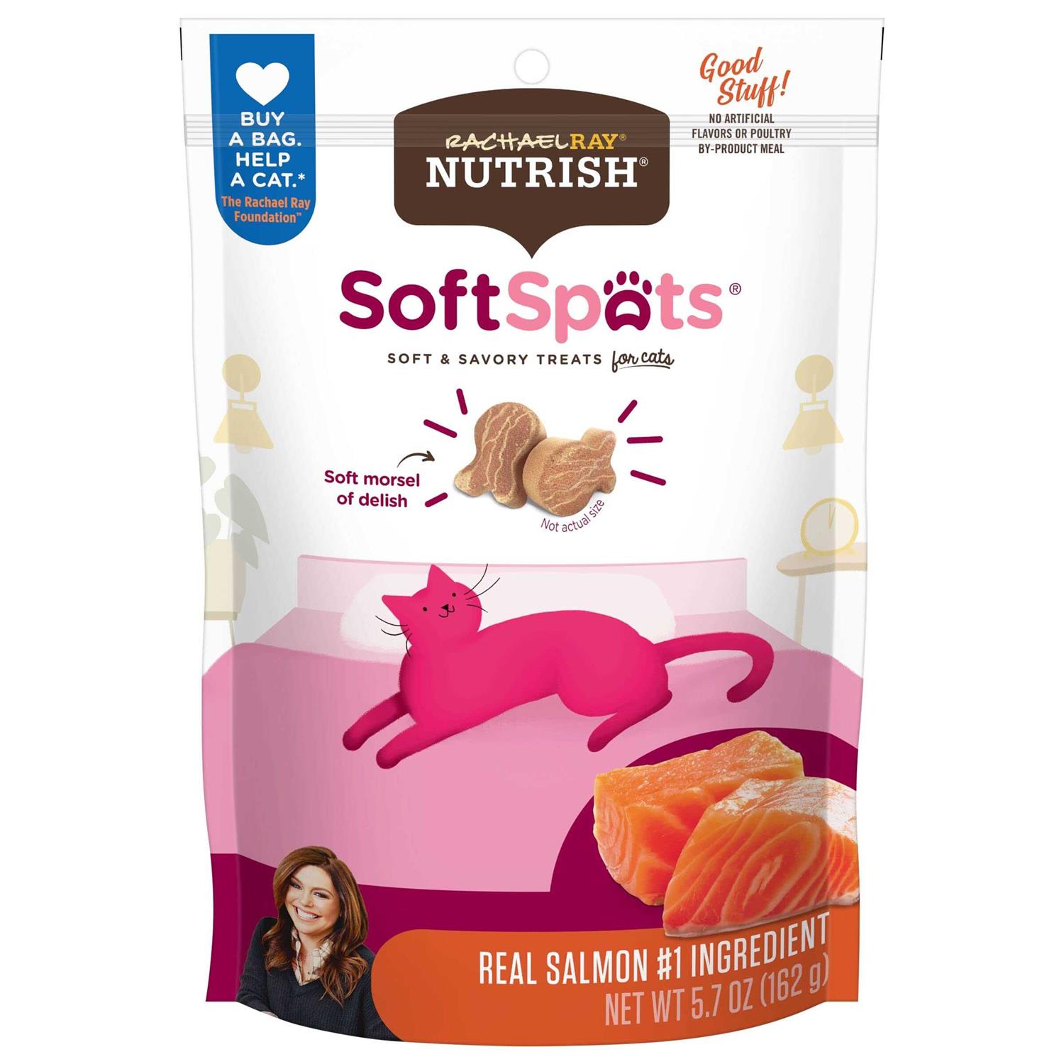 Rachael Ray Nutrish Salmon Soft Spots Cat Treats - Pet Supplies online store