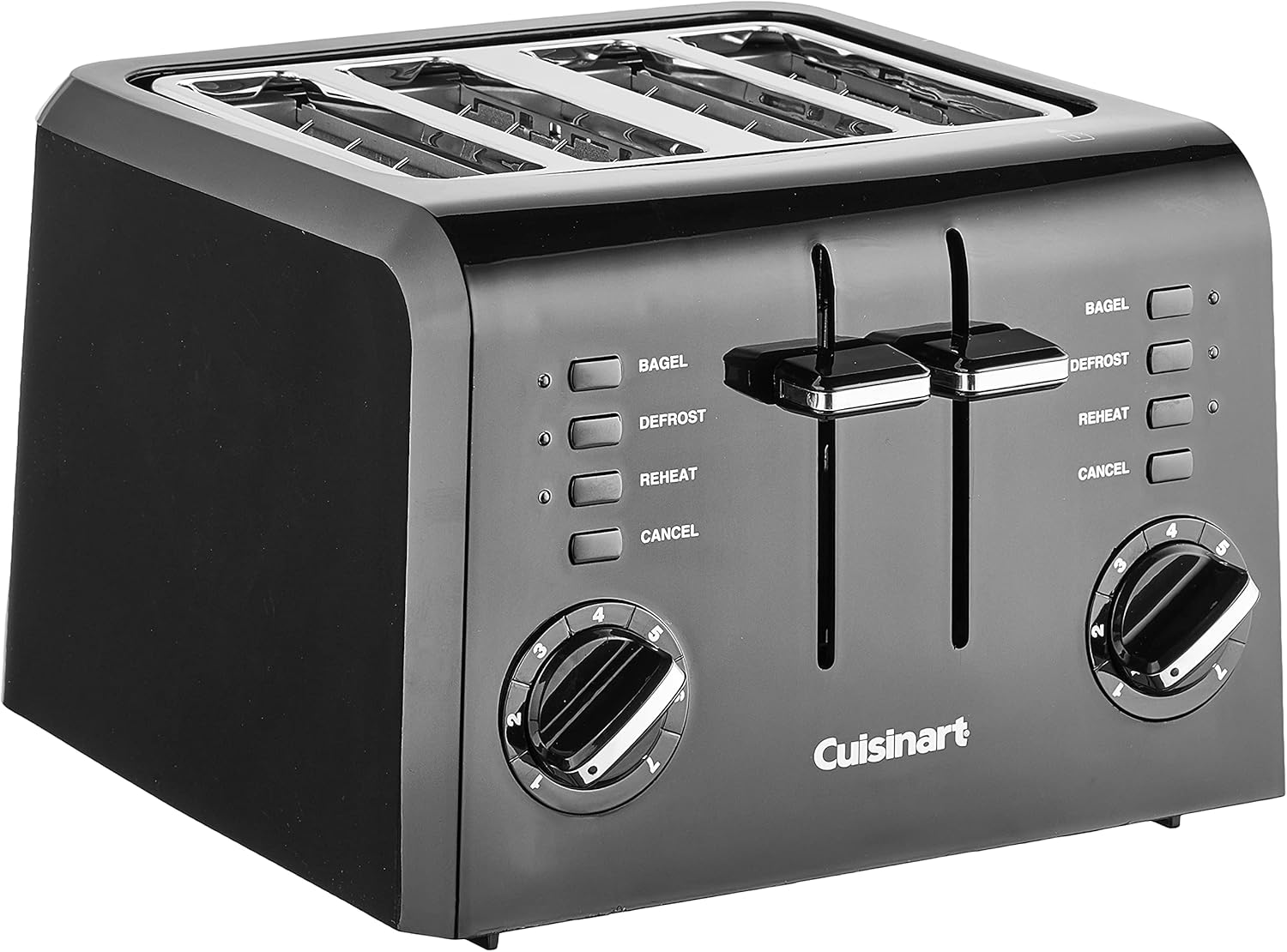 Cuisinart CPT-142BK 4-Slice Compact Plastic Toaster, Black